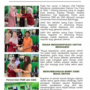 Fakultas Kebidanan melaksanakan Explore Your Futur di SMA 1 Tilatang Kamang